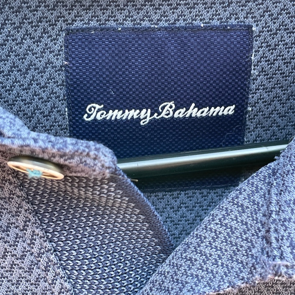Tommy Bahama Men’s Blue Collared Short Sleeve Button Polo Size‎ Medium. - Picture 4 of 8
